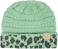 boys' classic slouch beanie – stretchy and chunky accessories for trendy style logo