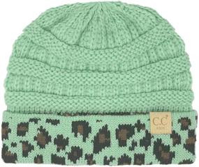 img 2 attached to Boys' Classic Slouch Beanie – Stretchy and Chunky Accessories for Trendy Style