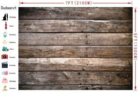 img 1 attached to 📸 Dudaacvt 7x5ft Brown Wood Backdrop: Stunning Photography Background for Newborns & Home Studios (D339)