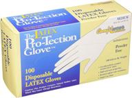 🧤 comfitwear disposable latex gloves (pack of 2) - powder free, size medium - 100 count per box logo