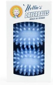 img 2 attached to 🧺 Nellie's Blue Dryerballs - 2 Pack - Reduces Drying Time, Minimizes Wrinkles, Naturally Softens Clothes, Non-Toxic