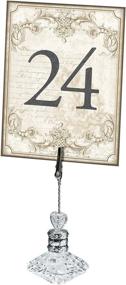 img 4 attached to 🌹 Lillian Rose Gold Table Number Cards: Elegant Wedding Reception Decor, 4 x 5.25 Inches