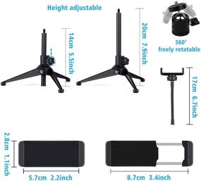 img 2 attached to 🎥 10.2" LED Ring Light with Tripod Stand & Phone Holder - Perfect for Live Streaming, YouTube Videos, & TikTok!