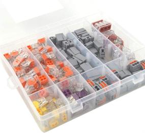 img 3 attached to 🔌 AIRTAK Fast Connector Set: Ultimate Compact Wire Wiring Terminal Block 144pcs/Box – Mixed Models for Universal Conductor Connections