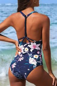 img 2 attached to CUPSHE Women's Swimsuit: Floral Bathing Suit for Women's Clothing with Swimsuit & Cover Up Options