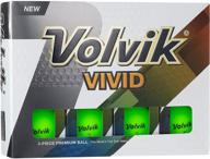 🏌️ volvik vivid colored golf balls with matte finish (12-pack) logo