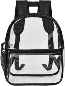 img 1 attached to 🎒 Casual Daypacks: Cold Resistant Transparent Security Backpacks Approved for TSA Regulations