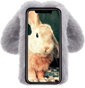 img 2 attached to Aearl IPhone Rabbit Diamond Women Gray