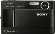 sony cybershot dsc-t10 7.2mp digital camera - enhanced optical steady shot zoom (black) logo