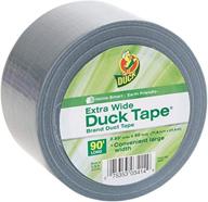 🦆 duck brand extra wide silver duct tape, 2.83 inches x 90 feet, 1 roll (1312985) logo