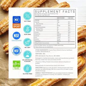 img 3 attached to 🥤 SFH Pure Whey Protein Powder (Churro Flavor), Best Tasting 100% Grass Fed Whey, All Natural & Non-GMO, No Artificial Ingredients, Soy & Gluten Free, 31.6 Ounce (Pack of 1)