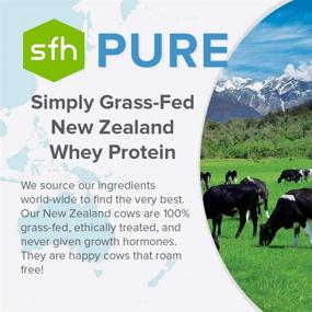 img 4 attached to 🥤 SFH Pure Whey Protein Powder (Churro Flavor), Best Tasting 100% Grass Fed Whey, All Natural & Non-GMO, No Artificial Ingredients, Soy & Gluten Free, 31.6 Ounce (Pack of 1)