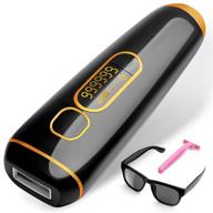 🧡 ipl laser hair removal facial & whole body machine - permanent hair remover device for women and men at home - 999,999 flashes (orange) logo
