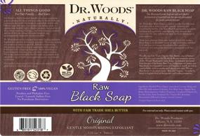 img 1 attached to 🧼 Органическое жидкое мыло Dr. Woods Raw African Black, обогащенное маслом ши, 32 унции (набор из 3 штук)