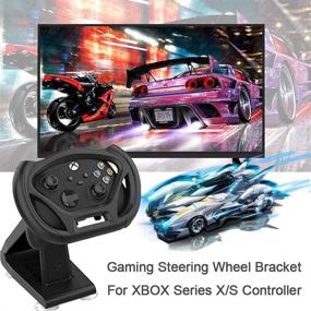 img 2 attached to 🎮 Enhance Your Xbox Series Gaming Experience with the Joso Xbox Series Steering Wheel and Stand