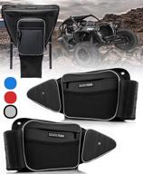 🛍️ rzr door bags & center seat bag set - premium storage solution for rzr 1000 accessories tools - side by side utv set of 3 compatible with polaris 2014-2019 rzr 1000 xp turbo (gray set of 3) logo