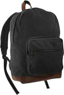 rothco canvas teardrop pack black leather backpacks logo