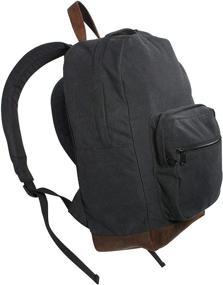 img 2 attached to Rothco Canvas Teardrop Pack Black Leather Backpacks