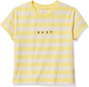 img 2 attached to Roxy Girls' Striped T-Shirt: Discover Who We Are