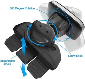 img 2 attached to 🚗 VOLPORT CD Slot Magnetic Phone Car Mount: Universal 360 Magnet Holder for iPhone 13/12/11 Pro Max, Samsung S20 FE 5G, GPS, and Android Smartphone - Efficient and Reliable!