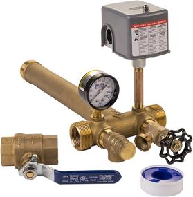 img 4 attached to 🔧 Plumb eeze Pressure Tank Installation Kit: 1" Brass Union Tank Tee for up to 16" Diameter Pressure Tanks