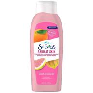 🍋 st. ives even & bright body wash, pink lemon and mandarin orange, 24 fl oz (1 pack) logo