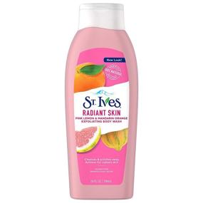 img 4 attached to 🍋 St. Ives Even & Bright Body Wash, Pink Lemon and Mandarin Orange, 24 Fl Oz (1 Pack)