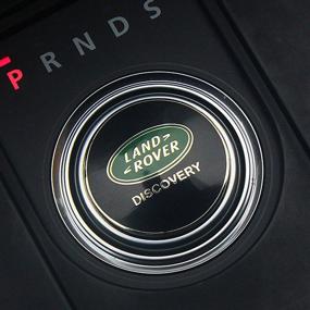 img 4 attached to 🚘 Black Land Rover Center Control Multimedia Button Knob Decoration Emblem