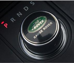 img 1 attached to 🚘 Black Land Rover Center Control Multimedia Button Knob Decoration Emblem