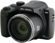 📷 bell+howell b35hdz 20.0mp суперзум мостовая цифровая камера: идеальна для hd-видео и 35x широкоугольного оптического увеличения, черный логотип