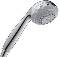 🚿 hansgrohe clubmaster easy install 4-inch handheld shower head with modern design and 3-spray functions: full, soft spray, and pulsating massage - model 28525001 logo