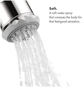img 2 attached to 🚿 Hansgrohe Clubmaster Easy Install 4-inch Handheld Shower Head with Modern Design and 3-Spray Functions: Full, Soft Spray, and Pulsating Massage - Model 28525001