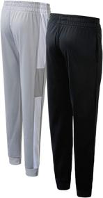 img 2 attached to New Balance Boys' 2-Pack Performance Tricot Jogger Pants - Athletic Sweatpants for Little Boy/Big Boy