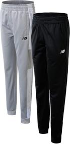 img 3 attached to New Balance Boys' 2-Pack Performance Tricot Jogger Pants - Athletic Sweatpants for Little Boy/Big Boy