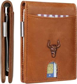 img 4 attached to Pocket Wallets Branded Minimalist Leather Men's Accessories