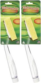 img 3 attached to 🧽 Efficient Cleaning with Arrow Plastic Dish Sponge with Handle - 2 Count