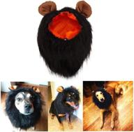 🐶 funny dog costume: dress up your pup with a lion mane wig for halloween and christmas! logo