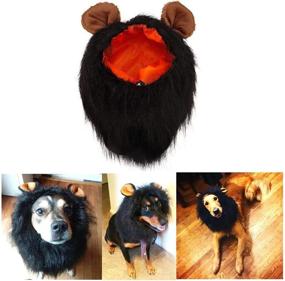 img 4 attached to 🐶 Funny Dog Costume: Dress up your Pup with a Lion Mane Wig for Halloween and Christmas!