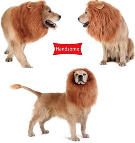 img 3 attached to 🐶 Funny Dog Costume: Dress up your Pup with a Lion Mane Wig for Halloween and Christmas!