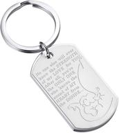 🐘 bobauna elephant mother dog tag keychain: a sentimental reminder from mom logo