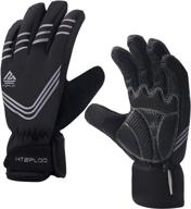 🧤 htzploo waterproof winter gloves: insulated & anti-slip gloves for cycling, running, hiking & skiing logo