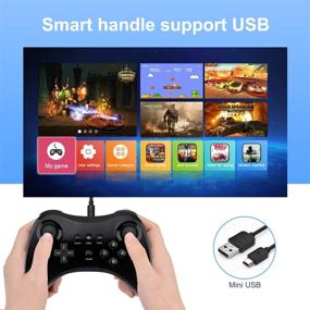 img 2 attached to 🎮 Bigaint Wireless Pro Controller Bluetooth Gamepad for Wii U Console with Dual Analog Joystick - Black