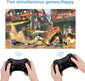 img 1 attached to 🎮 Bigaint Wireless Pro Controller Bluetooth Gamepad for Wii U Console with Dual Analog Joystick - Black