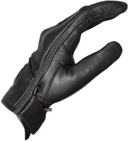 img 1 attached to 🧤 Enhanced Protection and Style: Men's Premium Leather Street Motorcycle Protective Cruiser Biker Gel Gloves L