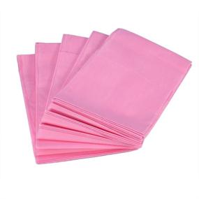 img 3 attached to 💧 Waterproof Bed Sheet - 10pcs Disposable Non-Woven Sheets for Beauty Salon, Massage, Tattoo, Hotels, Mattress Cover, Daily Use for Person and Pet - Pink