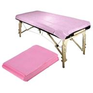 💧 waterproof bed sheet - 10pcs disposable non-woven sheets for beauty salon, massage, tattoo, hotels, mattress cover, daily use for person and pet - pink logo