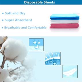 img 1 attached to 💧 Waterproof Bed Sheet - 10pcs Disposable Non-Woven Sheets for Beauty Salon, Massage, Tattoo, Hotels, Mattress Cover, Daily Use for Person and Pet - Pink