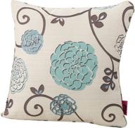 🌸 enhance your décor with the christopher knight home ippolito fabric pillow – white and blue floral logo