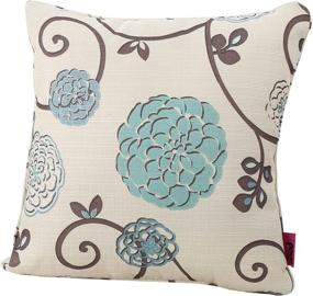 img 4 attached to 🌸 Enhance Your Décor with the Christopher Knight Home Ippolito Fabric Pillow – White and Blue Floral