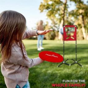 img 2 attached to 🏓 The Ultimate Frisby 3 in 1 Outdoor Sports Game Set: Transforming Limbo, Target Challenge & Disc Toss for Backyards, Beaches & More!